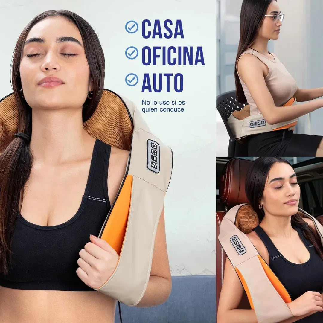 ¡MASAJEADOR! Hombros, espalda y cuello